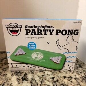 Floating Inflatable Pool Party Pong Game Beer Pong New